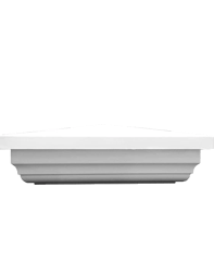 New England Style Vinyl Fence Post Cap