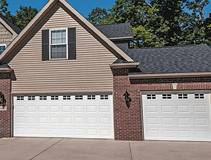 A Home with a Raised Panel Garage Door